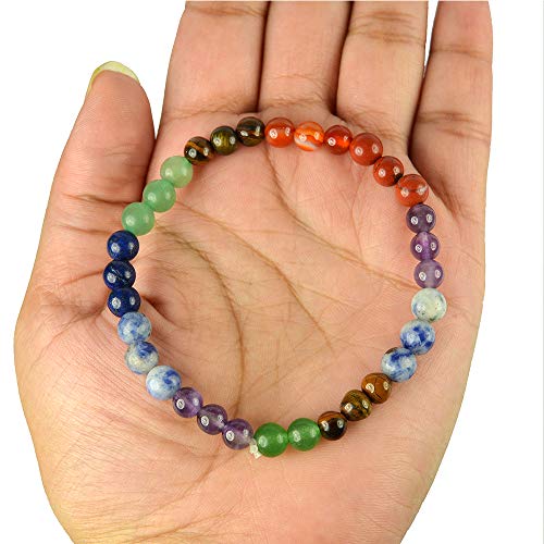 Image of Reiki Crystal Products Natural Crystal Stone Bracelet 6 mm Round Beads for Men & Women | Gemstone Jewellery Bracelet | Reiki Charged | Multiple Stone Variants Available