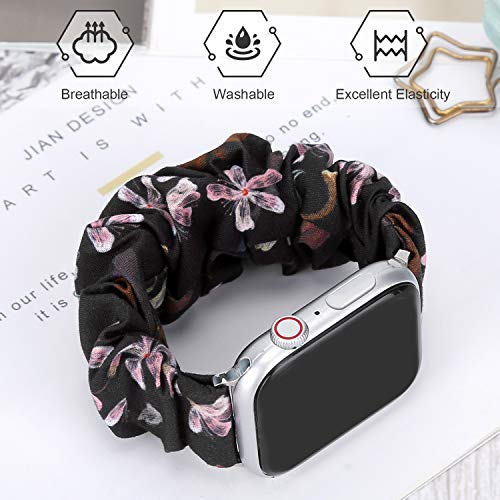 Image of Greatfine Scrunchie Band Compatible with Apple Watch Bands 38mm 40mm 41mm 42mm 44mm 45mm 46mm 49mm Women, Elastic Scrunchie Watch Strap for iWatch Watch Series 11 10 9 8 7 6 5 4 3 2 1 SE 3 2 Ultra 3 2