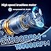 Compressed Air Duster & Vacuum Cleaner 4-in-1, 150,000RPM Powerful Electric Air Duster, Cordless Rechargeable with Adjustable Speed Handheld Air Blower for Keyboard, Car, Office, Home Electronics