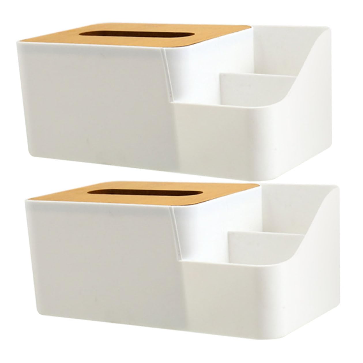 Boîte à mouchoirs multifonctionnelle Homoyoyo en lot de 2 pour salon