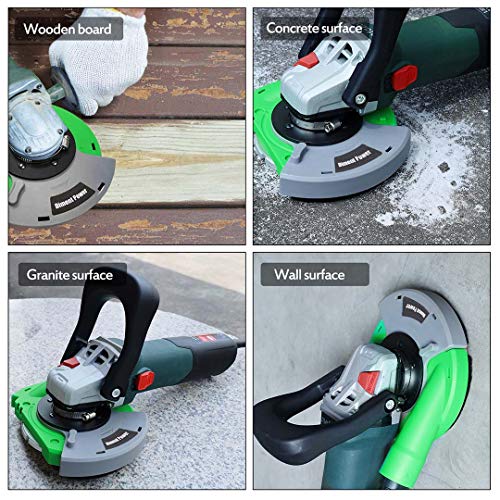 Diment Power Universal Surface Grinding Dust Shroud for Angle Grinder 4 inch/ 4.5 inch/ 5 inch. Collect Grinding Dust-Wood,Stone,Cement,Marble,Rock,Granite,Concrete