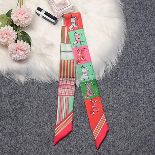 Image of Pure Mulberry Silk Scarf - Lightweight Neckerchief,Packed Handbag Band Hair Neck Scarves for Fashion Gifts