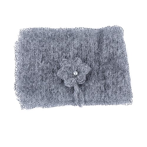 Jubileens Newborn Baby Girl Boy Stretch Wrap Baby Photography Photo Props (Grey)