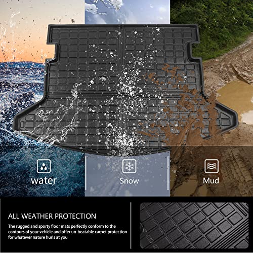 Powoq Fit 2017-2022 Mazda Cx-5 Cargo Liner Car Trunk Mat Tpe Trunk Liner For 2017 2018 2019 2020 2021 2022 Mazda Cx-5 Accessories (Rear Cargo Mat) #TOP5