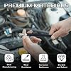 Broken Spark Plug Remover Tool, Car Engine Broken Spark Plug Removal Tool with Left-Hand Thread & 10mm Hex Structure, CRV Steel Sparkplug Extractor Tools, Repair Car Accessories (Black)