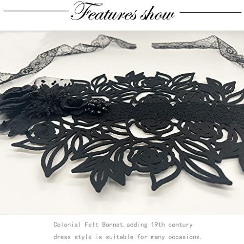 Halloween Headdress Crazy Hair Accessories Colonial Headband Bonnet Lolita Gothic Headpiece Makeup Tea Party Mob Cap #TOP5