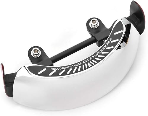 Miniatura 7 de Espejo trasero de punto ciego para motocicleta, espejo retrovisor de gran angular, 180  180 grados, espejo de seguridad de motocicleta para