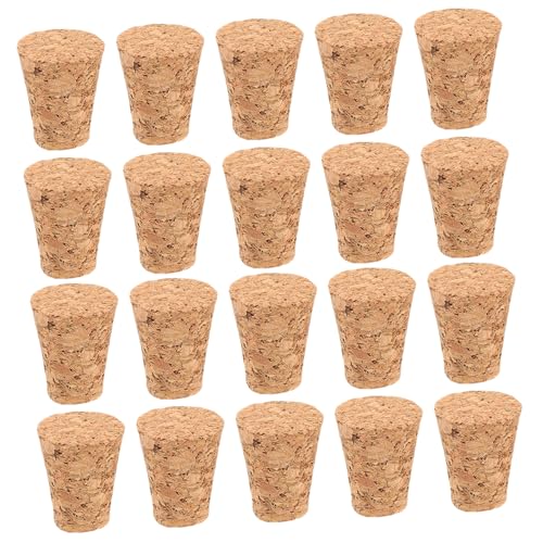 Gogogmee DIY Craft Corks for Wishing Bottles 20pcs Wooden Wine Cork Stopper Soft Wood for