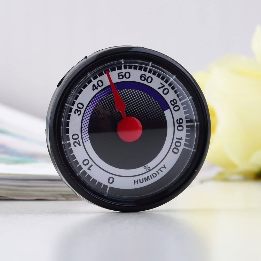 Portable Accurate Analog Hygrometer Humidity Meter Mini Power-Free for Indoor Outdoor Household