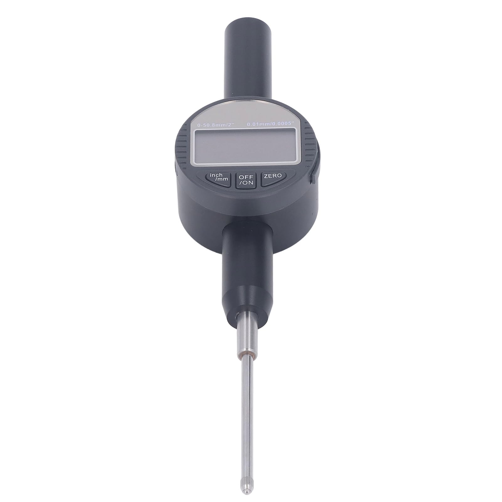 Yosoo Health Gear Digitale Messuhr, Aluminiumlegierung, Elektronische Messuhr, 0 Bis 50,8 Mm Bereich, 0,01 Mm Auflösung, 4-stelliges LCD, RS232-Ausgang für Maschinen, Industrieprozesslabor
