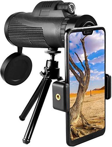 Portable Monocular Portable Monocular Telescope 40x60 High Power Monocular Magnification Telescope with Smartphone Holder Focus for Bird Watching for Adult Bird Watching Outdoor Trave