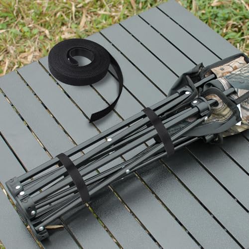 Image of Double-Sided Hook and Loop Straps, 1 /2 in x 10 ft Reusable Self-Gripping Straps, Hook and Loop Roll for Home Office (Black)