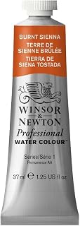 Winsor & Newton Professional Watercolor, 37ml (1.25-oz) Tube, Burnt Sienna