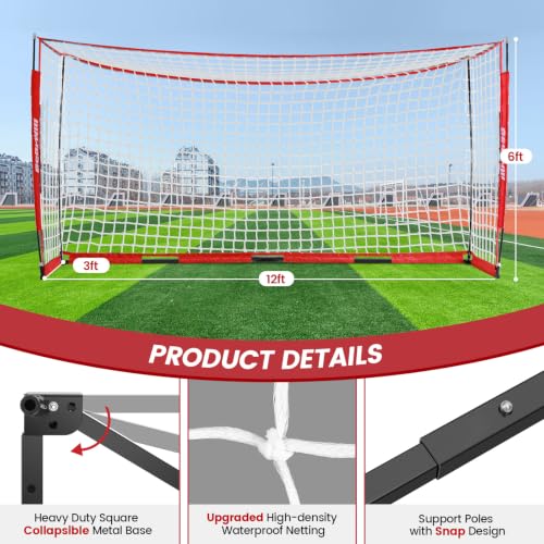 Bearwill 12x6 Portable Soccer Goal