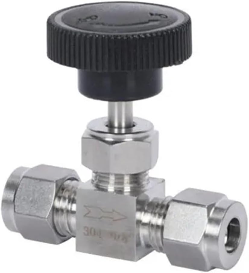 Adjustable Needle Valve O.D 3 4 6 8 10 12Mm 3/8 Inch 1/2 Inch Inch Tube Kitchen Shutoff Compression Switch 1Pcs(3mm OD)