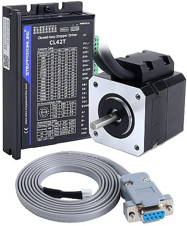 Closed Loop Stepper Motor 1 Axis CNC KIT 14Ncm/19.83oz.in Nema 17 Motor & 0-3.0A 24-48VDC Closed Loop Stepper Driver CL42T V4.1