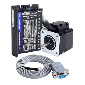 STEPPERONLINE Closed Loop Stepper Motor 1 Axis CNC KIT 14Ncm/19.83oz.in Nema 17 Motor & 0-3.0A 24-48VDC Closed Loop Stepper Driver CL42T V4.1