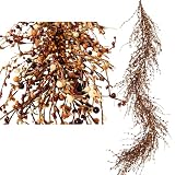 Artificial Fall Pip Berry Garland - 5ft Rustic Autumn Decorations for Mantel, Thanksgiving, Harvest, and Farmhouse Decor - Perfect for Indoor Fall Wedding Centerpiece and Table Displayv BUBR