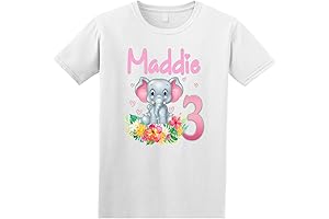 Personalized Elephant Family Shirts, Custom Birthday Elephant Shirts