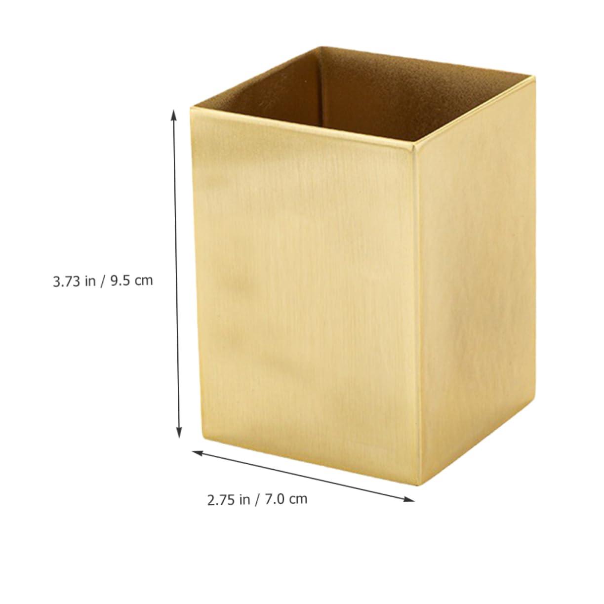 Angoily Portalápices Inoxidable Soporte De Brochas De Maquillaje Organizador De Oficina Vaso Para Guardar Lápices