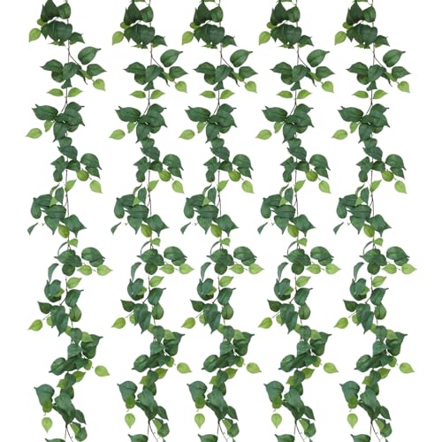 mizii 5 Pack 365" Artificial Scindaps Vines Garland Fake Vine