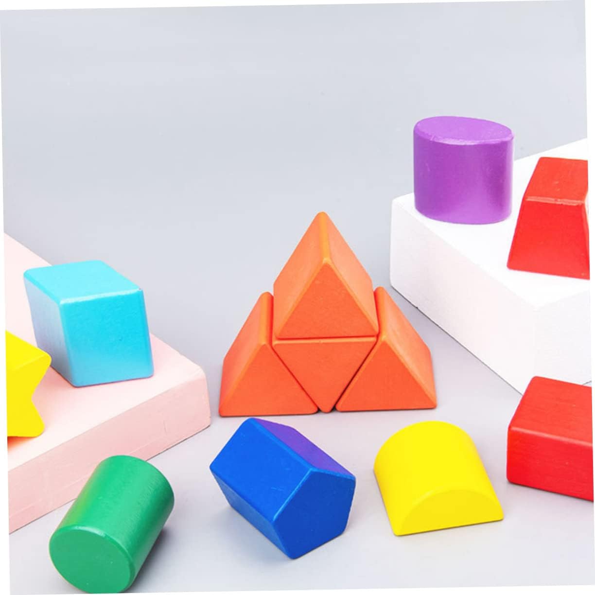 BESPORTBLE 1 Set Portable Shape Matching Blocks Intelligence Box Plaything for Enhances Hand Eye Coordination Observation Skills Convenient Storage Box for Early Education