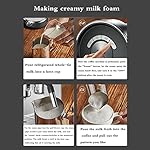 QJRGUY Espresso machine, Italian semi-automatic milk froth, 20Bar pressure, 900ML water storage capacity. Suitable for cappuccino latte mocha - Image 7