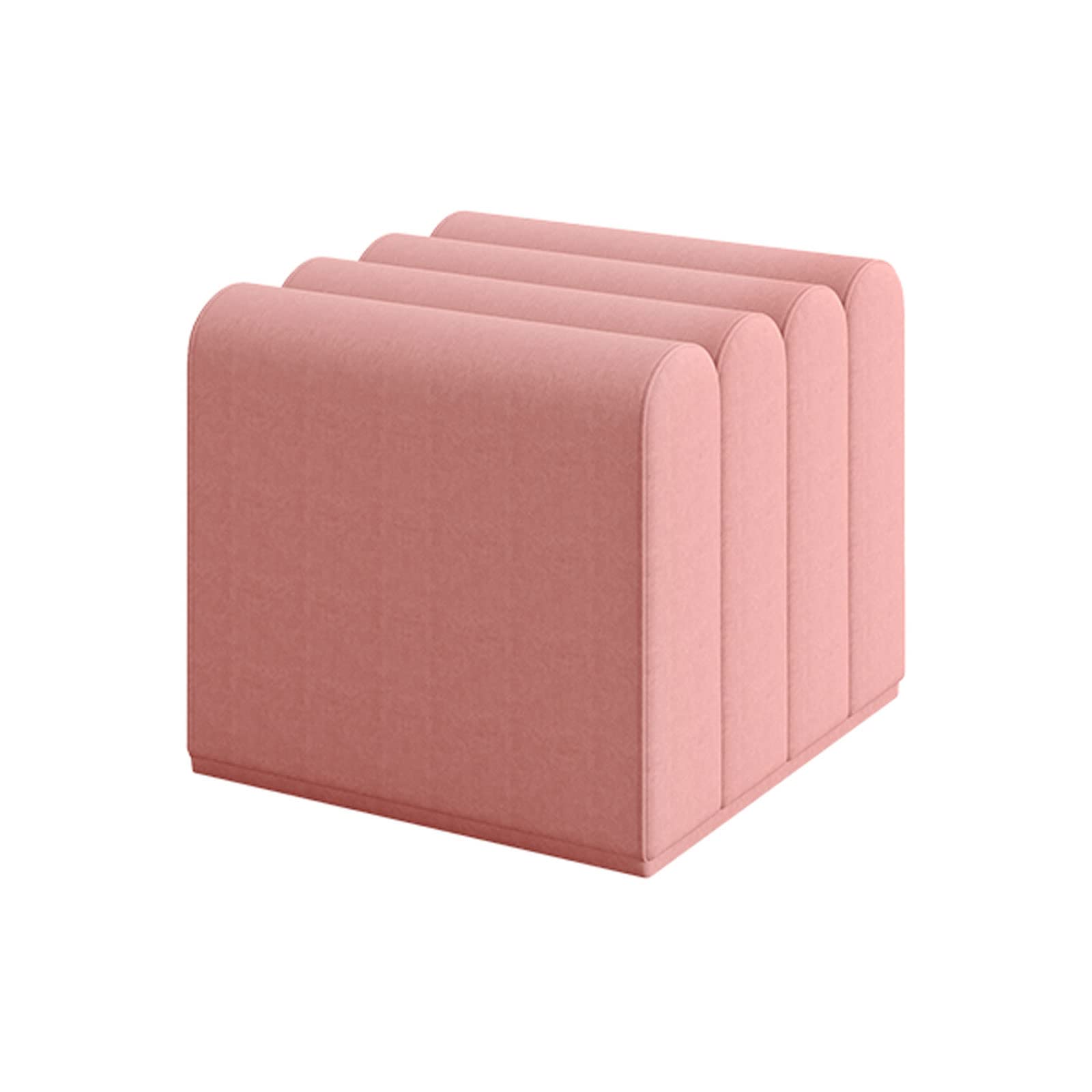 Tabouret ottoman en polaire pour salon et coiffeuse moderne