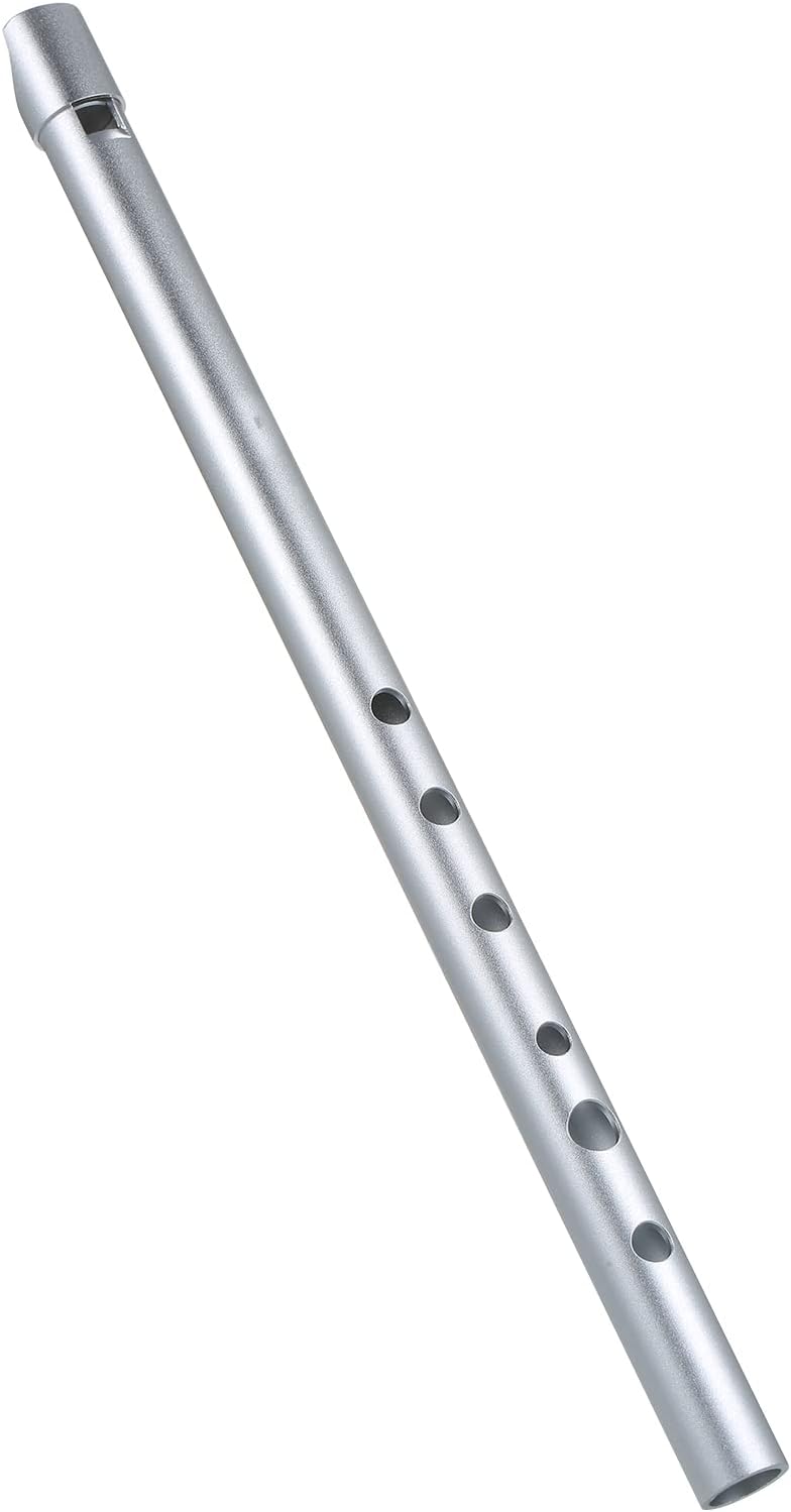 Lechnical Irish Whistle Traditional Tin Penny Whistle 6 Holes Flute