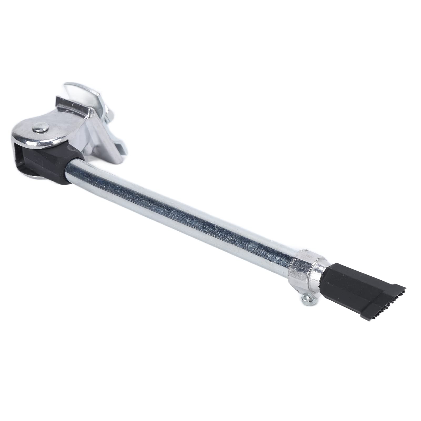 Cavalletto Bici, Lega di Alluminio + Gomma Regolabile Cavalletto Centrale Bici Cavalletto per Bicicletta per Mountain Bike, City Bike, Bici da Bambino da 24 a 27Pollici (d'Argento)