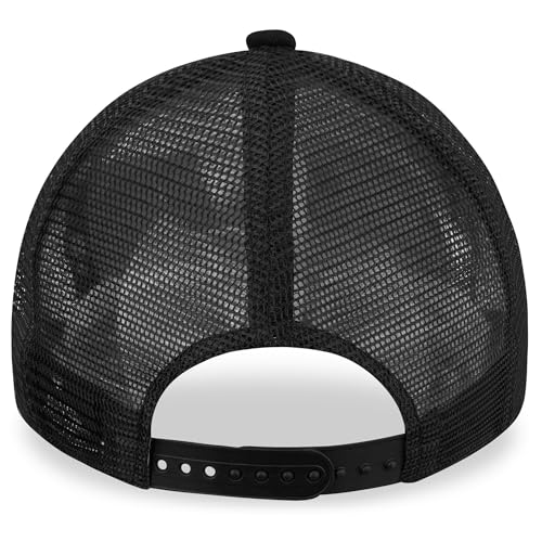 New Era Chicago Bulls NBA BOB Team Logo Negro A-Frame Gorra de Camionero Ajustable