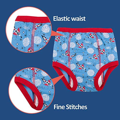 Image of MooMoo Baby 8 Packs Toddler Training Underwear for Boy and Girls Strong Absorbent Cotton Training Pants 2-6T
