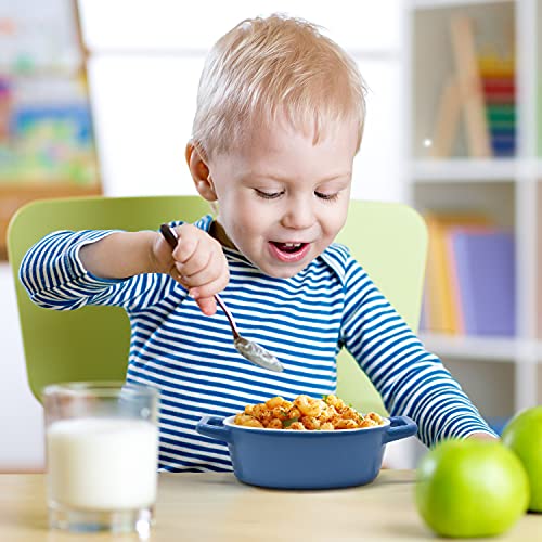 Joejis Set van 4 Mini Ovenschalen - Individuele Ovale bakvormen - Kleine Keramische Gerechten voor in de Oven - Ideaal voor Souffle Crème Brulee Lasagne Tiramisu Pudding - Kinderportie - Afbeelding 3