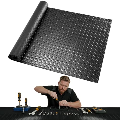 Image of Workbench Mat 70.87 inch x 23.62 inch Work Bench Pad, 2mm Non-Slip Steel Plate Tool Station for Painting, Woodworking, Crafting, DIY Building (70.87 inch x 23.62)