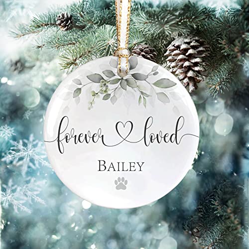 Personalized-Pet-Memorial-Ornament-Memorial-Gift-for-Loss-of-Dog-or-Cat-Sympathy-Gift-for-Loss-of-Pet-Christmas-Ornament-Pet-Lover-Gift-Forever-Loved