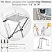 Ladder Platform Anti-Slip Ladder Work Platform Accessories for Stabilizer, Work Tray Attachment for Painters and Tools, Made of Premium Alloy Steel Holds 400 lbs
