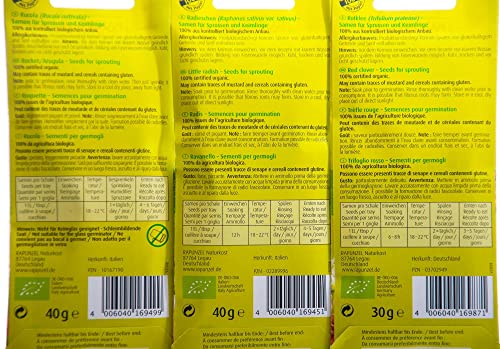 bioSnacky Sprossen-Mix | Sprossen-Broccoli, Rotklee, Radieschen | Bio Keimsprossen
