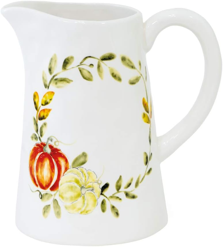 Boston International Pumpkin Harvest Ceramic Serveware, 2.5 x 3-Inches, Salt & Pepper Shaker Set