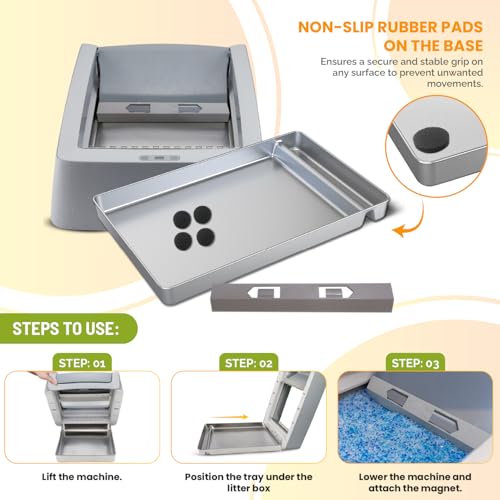 image for COSPARX Reusable Litter Tray Compatible with Petsafe-Scoop Free Self-C