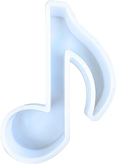 Music Note Car Freshie Silicone Mold 4.25 x 3 x 0.8” Teachers Cleft Staff Band Orchestra Oven Safe 450 F Scented Aroma Beads