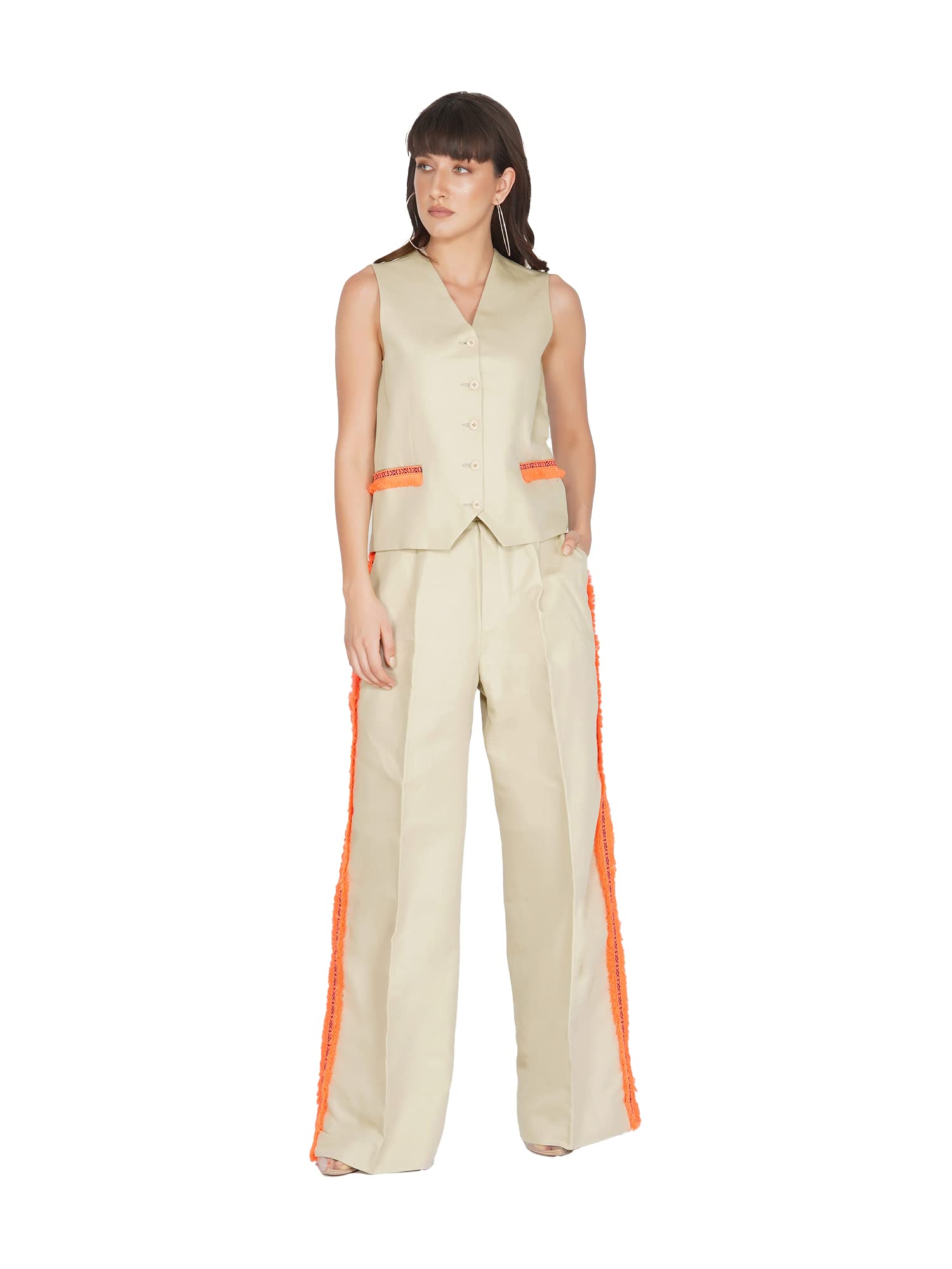 kovet Neon Deataling waist coat for Women-picture-15