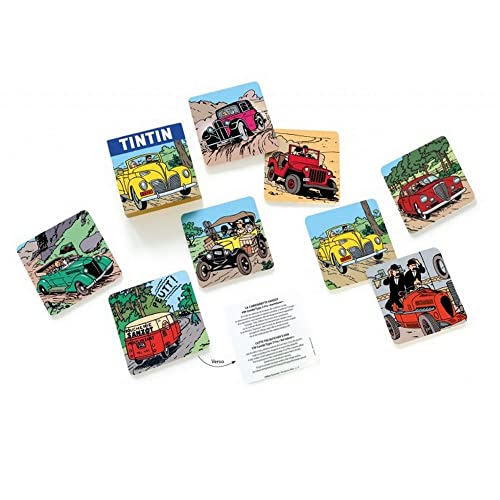 Moulinsart Set de 8 sous-Verres Collection Tintin, Les Voitures (04358)