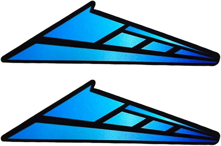 Motorcycle Reflective Flexible Vehicle Sticker Decorative Vinyl Bumper Sticks Gas Fuel Tank Badge Emblem Decals Compatible with YZF R1 R3 R25 R6 R7 R9 R6S
