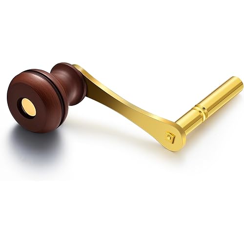 Grandfather Clock Winding Key Crank Winder, 4mm I. D. Key for Clock Crank Manual Winding Tool Brass Made
