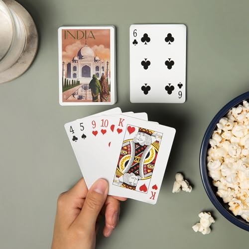 Baraja de cartas Póker estilo Taj Mahal India miniatura 2
