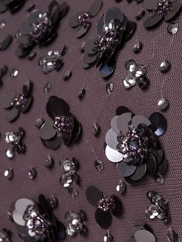 Adrianna Papell Women's One Shoulder Bead Long Dress3