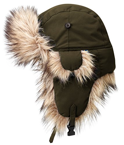 Fjällräven Nordic Heater Oliv - Warme winddichte Wintermütze, Größe XL - Farbe Dark Olive