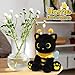 Hagusahuo Cat Bee Plush, 8inch Kawaii Black Cat Plush with Honeybee Outfit Costume, Cute Plushies Kitten Stuffed Animal Soft Huggable Plushies Toy for Kids Christmas, Birthday Gifts