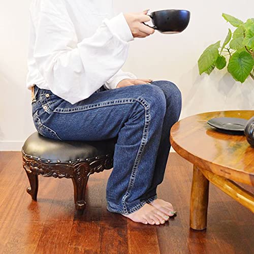 Amazon｜アジアン家具 木製 バリ ♪ルント彫刻猫足ローチェア
