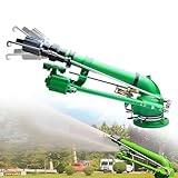 WHYYDSS Bewässerungssprinkler für landwirtschaftliche Betriebe mit 4 Düsen, 2-Zoll-Impulsregner...